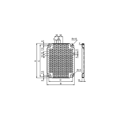 CHASSIS METAL TELEQUICK 300x250mm PLM3025