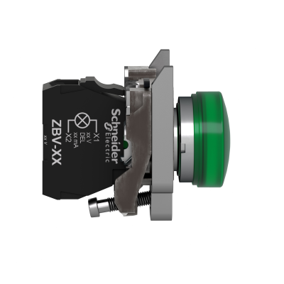 VOYANT ROND Ø22 IP 66 VERT LED INTEGREE 240V