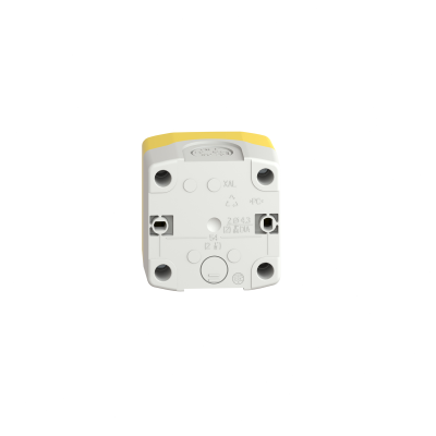 ARRET D'URGENCE ROUGE BOITE JAUNE POUSSER TOURNER A CLE 1F+1O Ø40