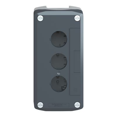 BOITE HARMONY XAL 3 TROUS Ø22 GRIS