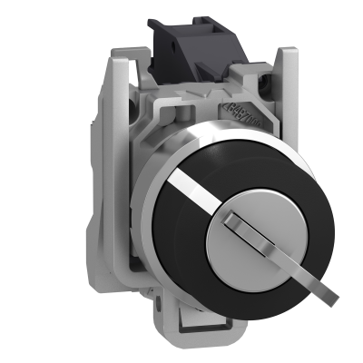BOUTON A CLE 455 HARMONY XB4 Ø22 2 POS.FIX. RETR. G 1F VIS 