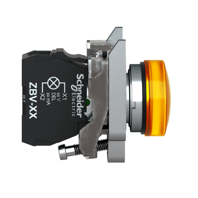 VOYANT ROND Ø22 IP 66 ORANGE LED INTEGREE 240V