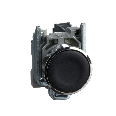 BOUTON POUSSOIR A IMPULSION Ø22 NOIR 1F