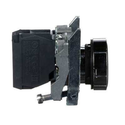 BOUTON POUSSOIR A IMPULSION Ø22 NOIR 1F