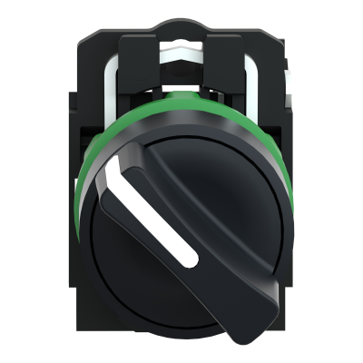 BOUTON TOURNANT HARMONY XB5 2 POS.A RAP. 1F Ø22 NOIR