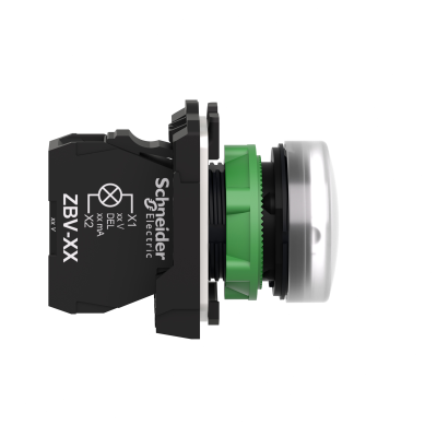 VOYANT ROND HARMONY XB5 BLANC LED 24V IP66 Ø22