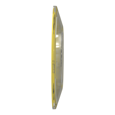 ETIQUETTE HARMONY ARRET URGENCE CIRCULAIRE JAUNE 3D Ø60