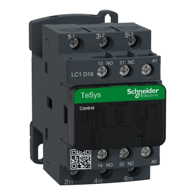 CONTACTEUR LC1D18E7 18A 1F+1O 48V 50/60 HZ