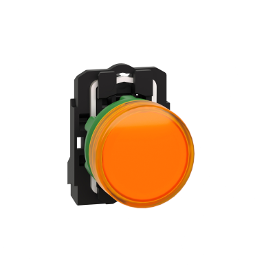 VOYANT ROND HARMONY XB5 JAUNE LED 230V IP66 Ø22