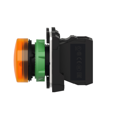 VOYANT ROND HARMONY XB5 JAUNE LED 230V IP66 Ø22