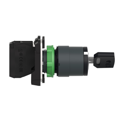 HARMONY XB5 BOUTON A CLE 455 2 POS.A RAP. RETR G 1F Ø22 VIS