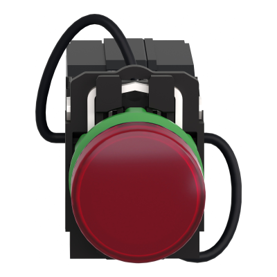 VOYANT ROND HARMONY XB5 ROUGE LED ALIM TRANSFO 400V Ø22