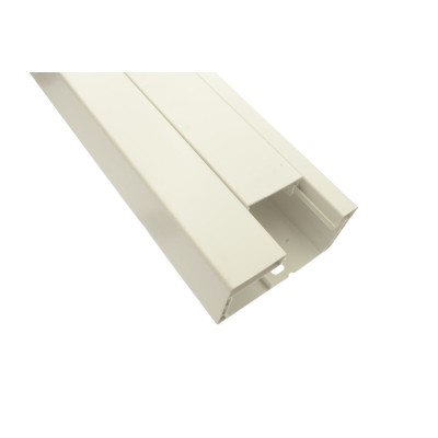 GOULOTTE SYS45 100X50 - 1 COMPARTIMENT L2M CARTON 16M/8LG BLANC 9010