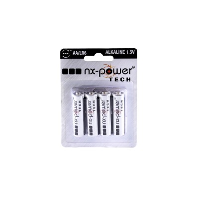 PILE ALKALINE NX LR06  AA 1,5V 3,4AH BLISTER DE 4 PILES***