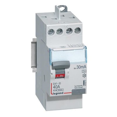 INTER DIFF DX³-ID 2P 40A 30MA TYPE A (AR.HAUT VIS / DEP.HAUT VIS)