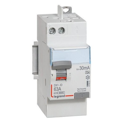 INTER DIFF DX³-ID 2P 63A 30MA TYPE A (AR.HAUT AUTO / DEP.HAUT AUTO)