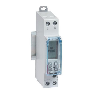 INTER HORAIRE DIGITAL HEBDOMADAIRE 16A  120/230V 1 MOD.