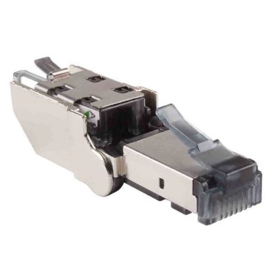 CONNECTEUR RJ45 CAT6A  BLINDE 360° ROTATIF 135° Sans outil