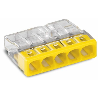 WAGO MINI BORNE CONNEXION RAPIDE 5x2.5MM² (Boite 100 bornes)