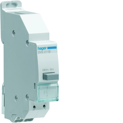 BOUTON POUSOIR HAGER 16A 1F A IMPULSION QC PASSAGE DE BARRE