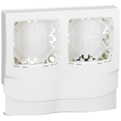 ACCES.MOULURE DLP 20/32/40x12,5 - CADRE APPAREILLAGE SAILLIE 2 POSTES