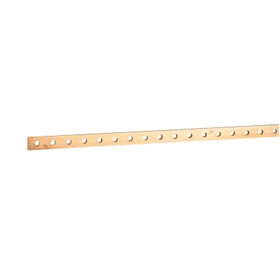 BARRE CUIVRE 25x5mm 330A IP30 - 270A IPsup30 - L-1750mm