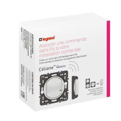 CELIANE WITH NETATMO BLANC COMMANDE SANS FIL s/plaque