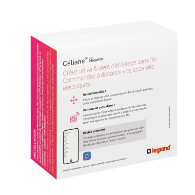 CELIANE WITH NETATMO BLANC COMMANDE SANS FIL s/plaque