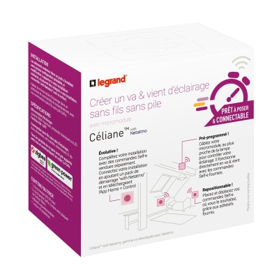 CELIANE WITH NETATMO BLANC PRET A POSER 2 CDES S/FIL + MICROMODULE