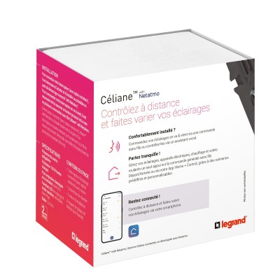 CELIANE WITH NETATMO GRAPHITE INTER FILAIRE CONNECTE OPTION VARIATEUR