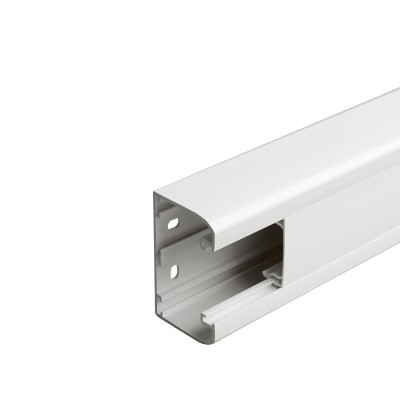 GOULOTTE DLP M45 80x50 BLANC 1 COMPARTIMENT L-2m (Carton 20m/10 long)