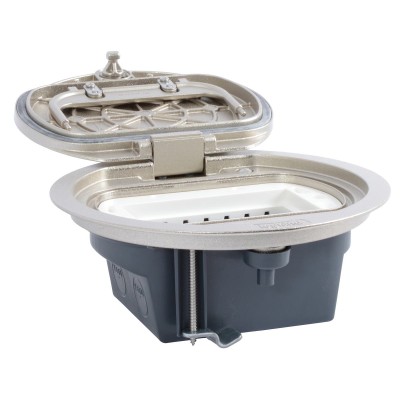 BOITE DE SOL LEGRAND IP66 4 MODULES - COUVERCLE INOX - Ø170mm