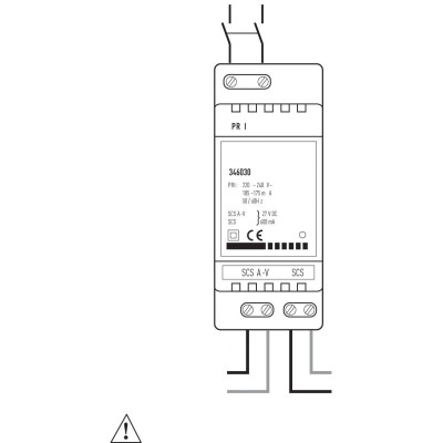ALIM MODULAIRE COMPACTE AVEC ADAPTATEUR VIDEO INTEGRE MyHOME_Up 2M
