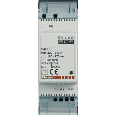 ALIM MODULAIRE COMPACTE AVEC ADAPTATEUR VIDEO INTEGRE MyHOME_Up 2M