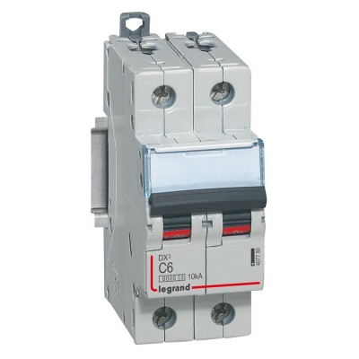 DISJ DX³ 2P C06A 6/10KA