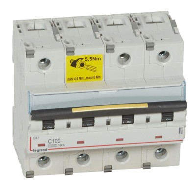 DISJ DX³ 4P C100A 10/16KA***