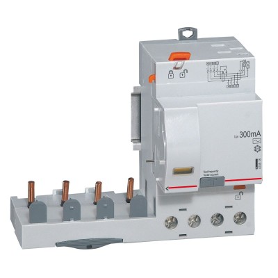 BLOC DIFF DX³ 4P 63A AC 300mA POUR DISJ.1 MODULE PAR POLE - AUTO