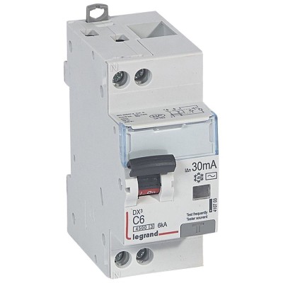 DISJ DIFF DX³ 1P+N C06A 4,5/6KA AC 30mA