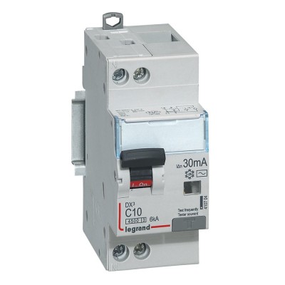 DISJ DIFF DX³ 1P+N C10A 4,5/6KA AC 30mA