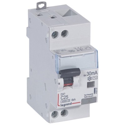 DISJ DIFF DX³ 1P+N C25A 4,5/6KA AC 30mA