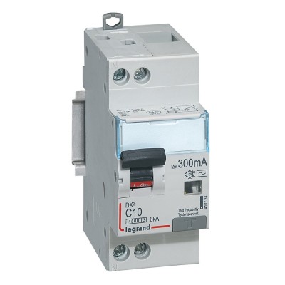 DISJ DIFF DX³ 1P+N C10A 4,5/6KA AC 300mA