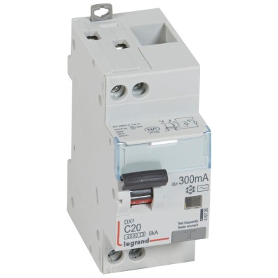 DISJ DIFF DX³ 1P+N C20A 4,5/6KA AC 300mA