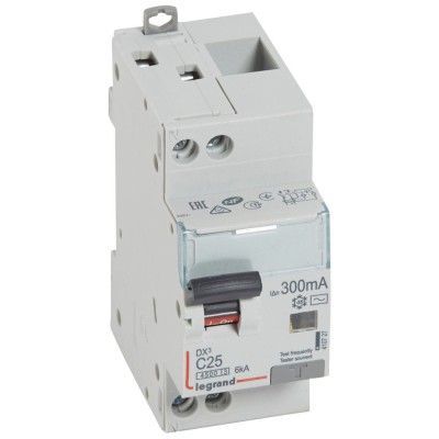 DISJ DIFF DX³ 1P+N C25A 4,5/6KA AC 300mA