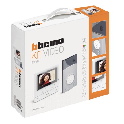 KIT PORTIER VIDEO COULEUR Classe 100 ECRAN 5'' PLATINE LINEA3000 NOIR