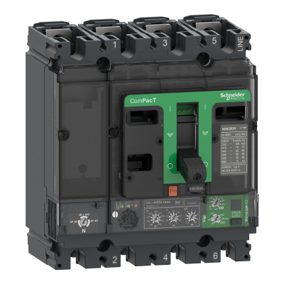 COMPACT NSX250F DISJONCTEUR VIGI MICROLOGIC 2.2 250A 4P4D 36kA FIXE