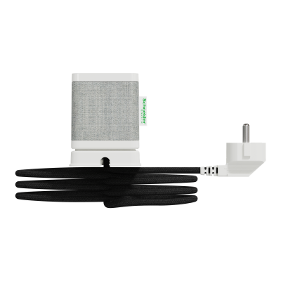 BLOC UNICA SYSTEM+ CLIP BUREAU 3 PC + USB A+C 3,1A 2m BLANC/TISSU