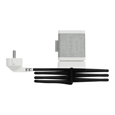 BLOC UNICA SYSTEM+ CLIP BUREAU 3 PC + USB A+C 3,1A 2m BLANC/TISSU