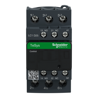 CONTACTEUR LC1D25V7 25A 1F+1O 400VAC 50/60 HZ