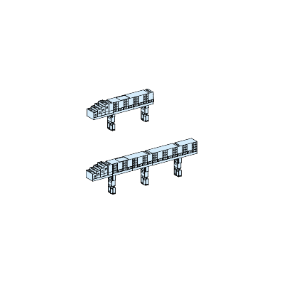 REPARTITEUR 1/2 RANGEE A CONNEXION RAPIDE - 4P 63A MULTICLIP 