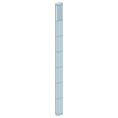 JEU DE BARRES ISOLEES - 250A 4P - L-1400mm (Powerclip)- Linergy BW 